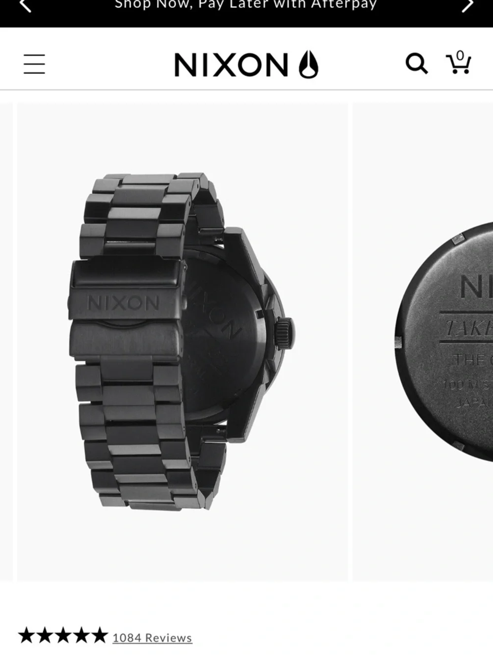 Nixon The Corporal Black Stainless Steel Watch